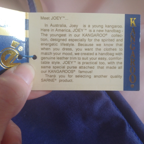 Vintage sarne corporation Kangaroo Joey canvas bag (deadstock) - Picture 7 of 7